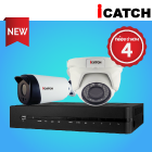 โปรโมชั่นกล้องวงจรปิด iCATCH 4K DUHD-0485EU-J06 กล้อง 4MP 4 ตัว