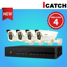 โปรโมชั่นกล้องวงจรปิด iCATCH 4K DUHD-0485EU-J06 กล้อง 8MP 4 ตัว